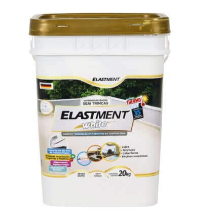 Cimento Elástico Impermeabilizante Drylevis Elastment White 20kg Branco